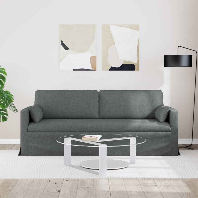 Sofa Dark Grey Overall dimensions: 198 x 78 x 80 cm (W x D x H)