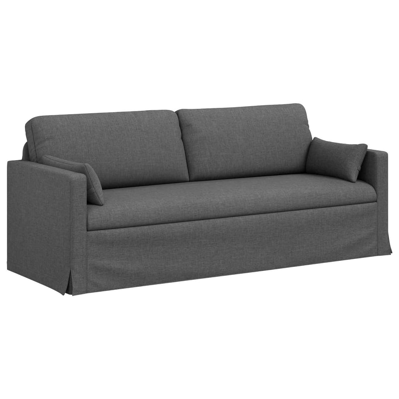 Sofa Dark Grey Overall dimensions: 198 x 78 x 80 cm (W x D x H)