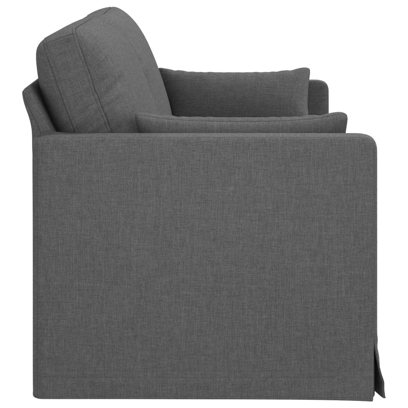 Sofa Dark Grey Overall dimensions: 198 x 78 x 80 cm (W x D x H)