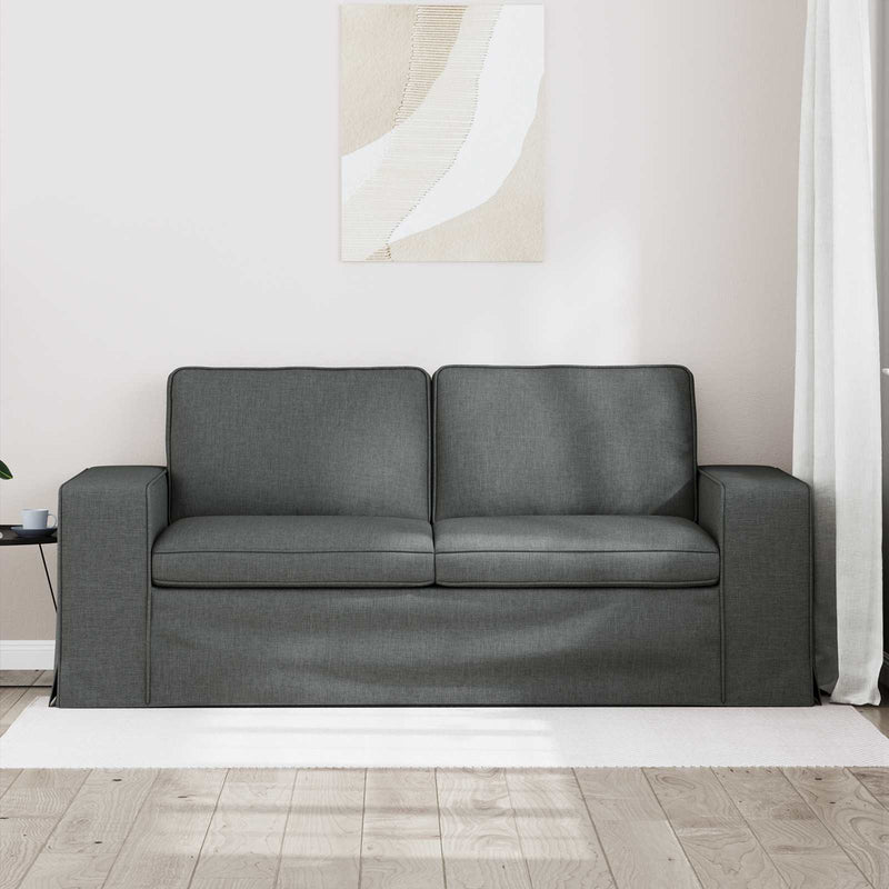 Sofa Dark Grey Overall dimensions: 182 x 80 x 82 cm (W x D x H)