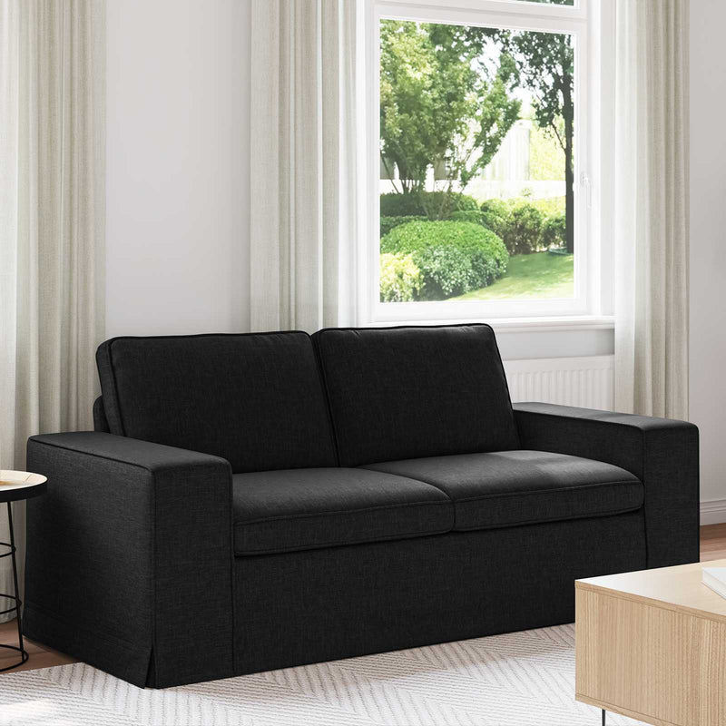 Sofa Black Overall dimensions: 182 x 80 x 82 cm (W x D x H)