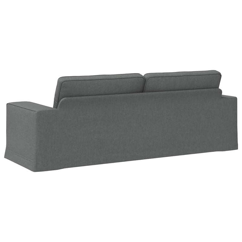 Sofa Dark Grey Overall dimensions: 222 x 80 x 82 cm (W x D x H)