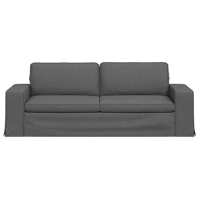 Sofa Dark Grey Overall dimensions: 222 x 80 x 82 cm (W x D x H)