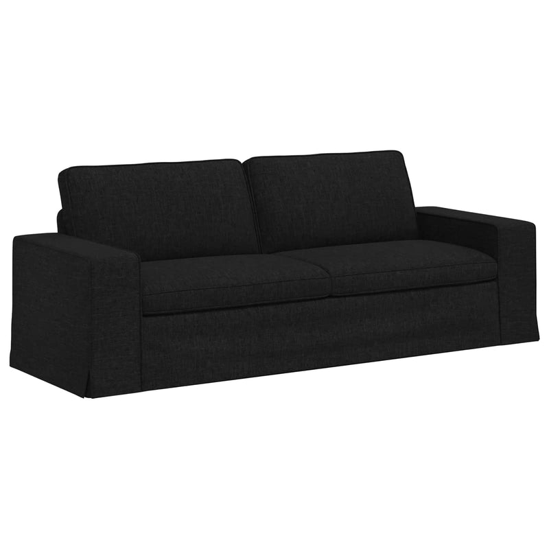 Sofa Black Overall dimensions: 222 x 80 x 82 cm (W x D x H)