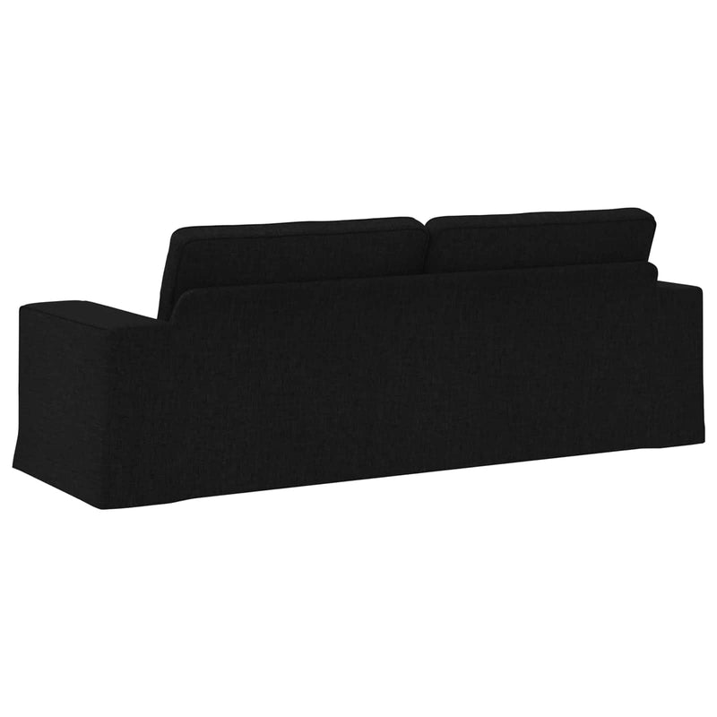 Sofa Black Overall dimensions: 222 x 80 x 82 cm (W x D x H)