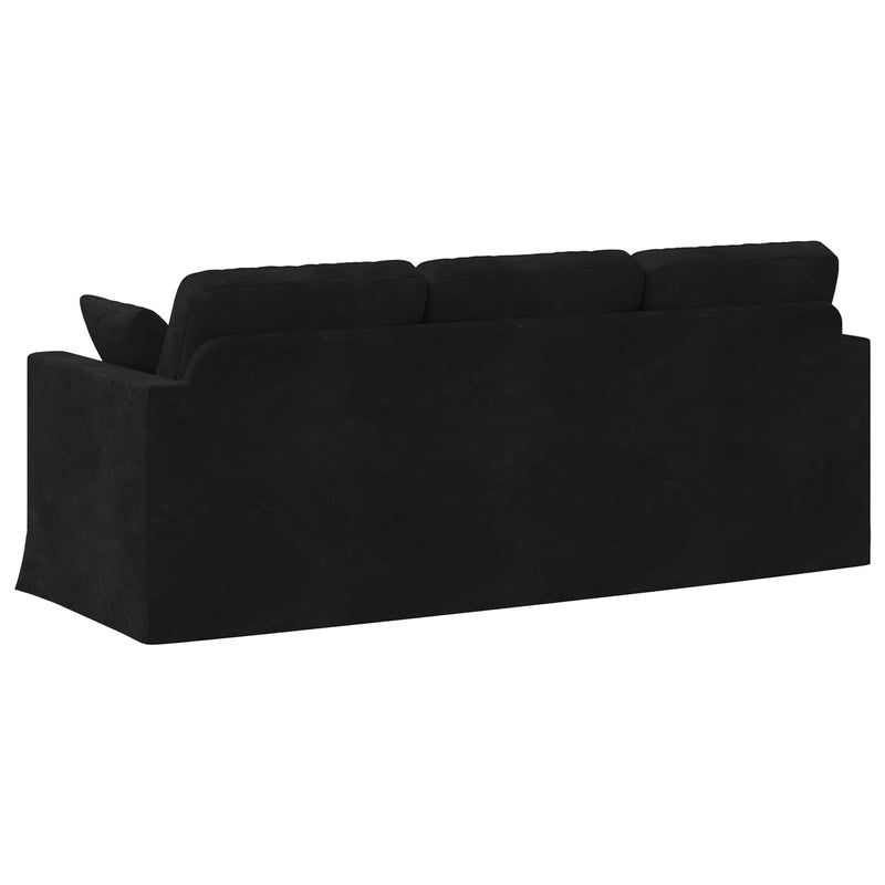 Sofa Black Overall dimensions: 198 x 78 x 80 cm (W x D x H)