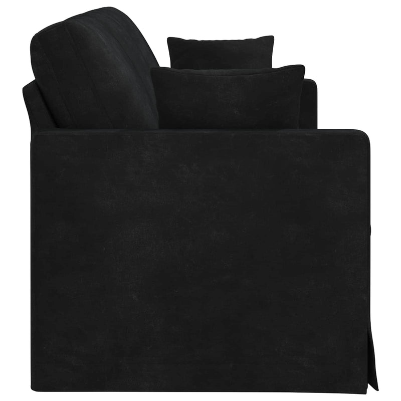 Sofa Black Overall dimensions: 198 x 78 x 80 cm (W x D x H)