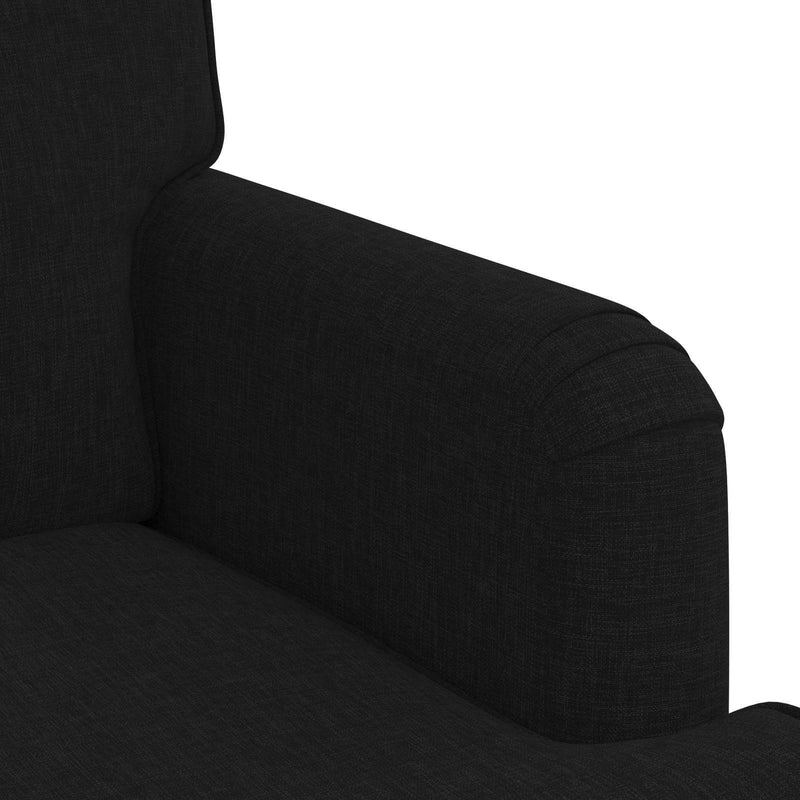 Sofa Black Overall dimensions: 201 x 80 x 85 cm (W x D x H)