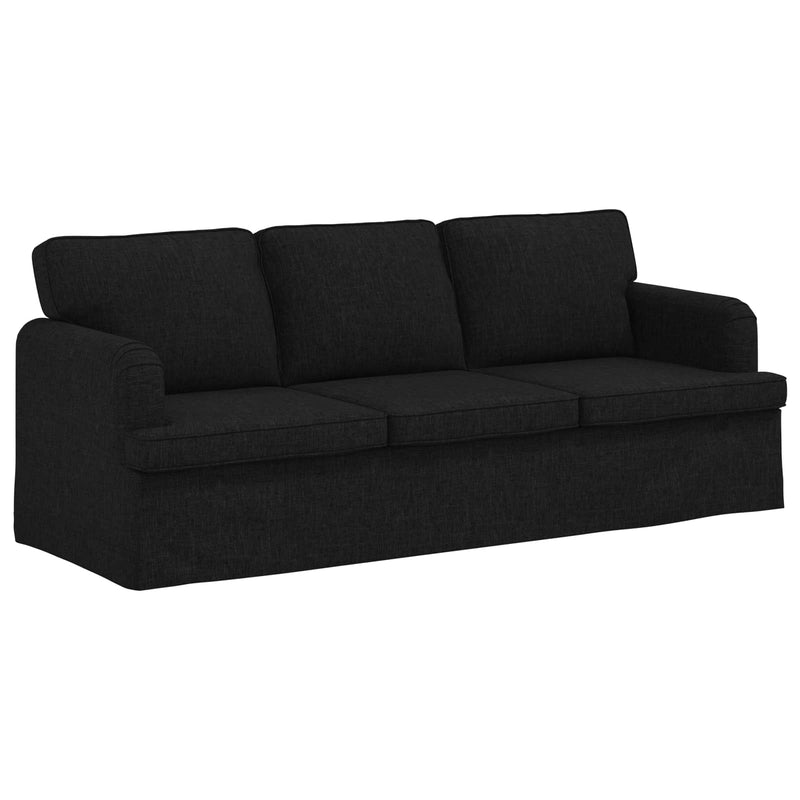 Sofa Black Overall dimensions: 201 x 80 x 85 cm (W x D x H)