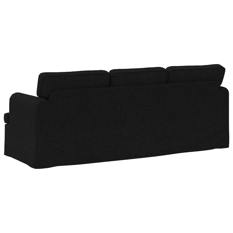 Sofa Black Overall dimensions: 201 x 80 x 85 cm (W x D x H)
