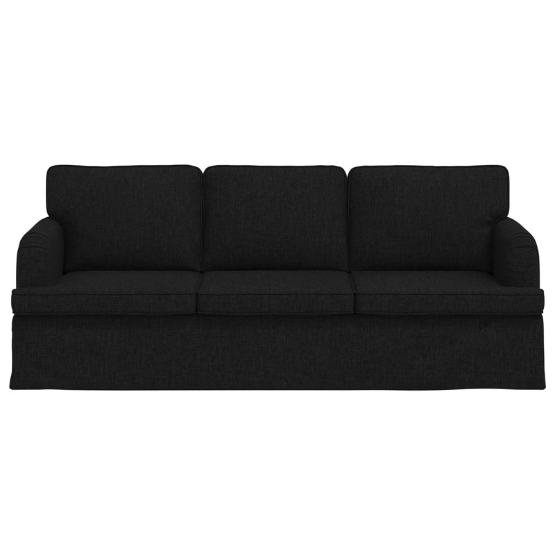Sofa Black Overall dimensions: 201 x 80 x 85 cm (W x D x H)