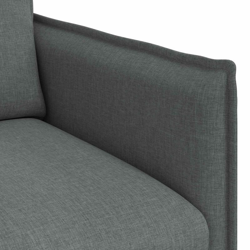Sofa Dark Grey Overall dimensions: 196 x 82 x 85 cm (W x D x H)