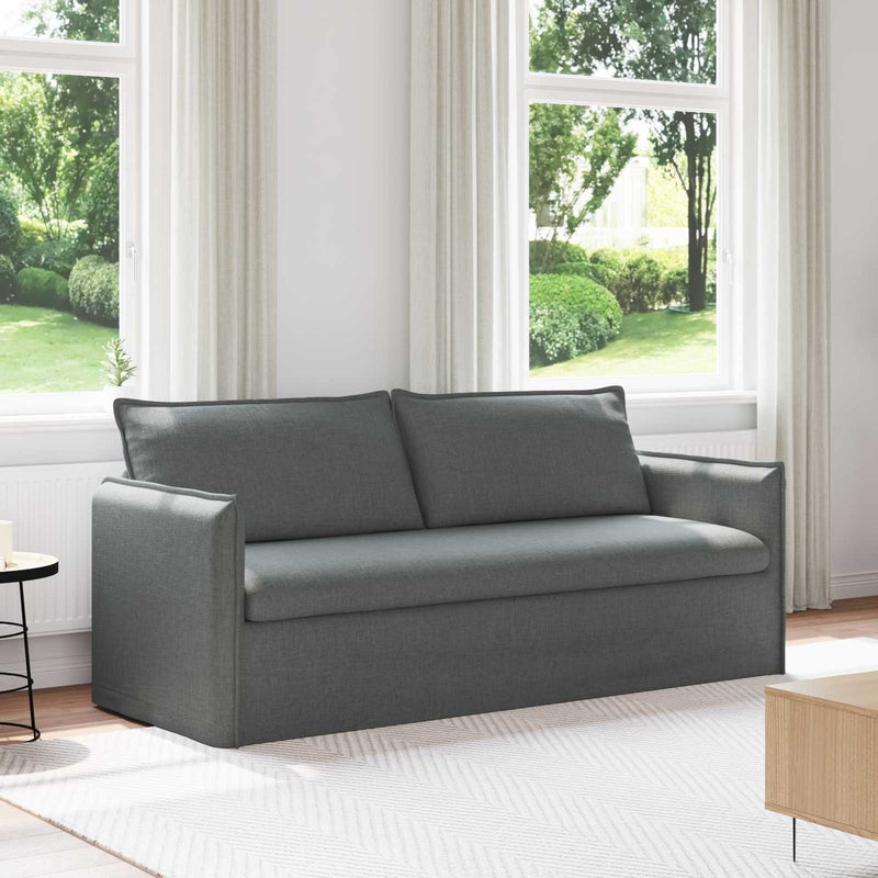 Sofa Dark Grey Overall dimensions: 196 x 82 x 85 cm (W x D x H)