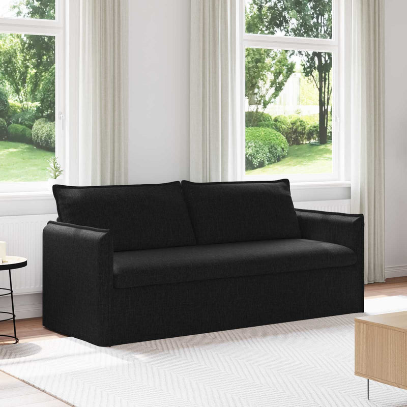 Sofa Black Overall dimensions: 196 x 82 x 85 cm (W x D x H)
