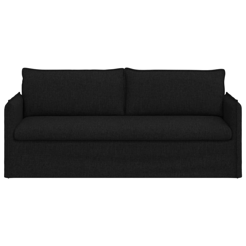 Sofa Black Overall dimensions: 196 x 82 x 85 cm (W x D x H)