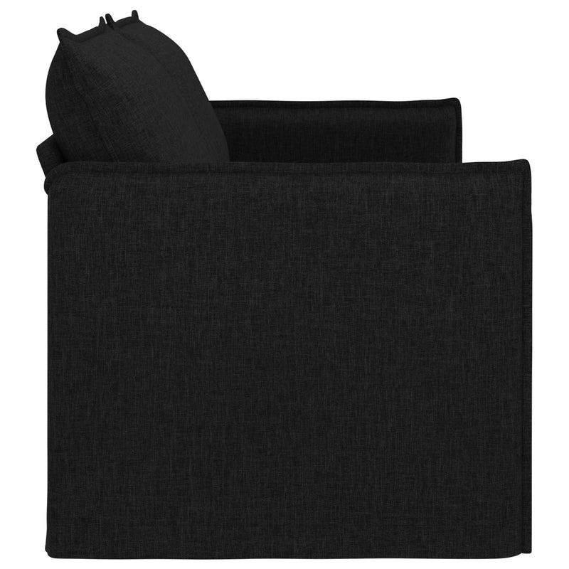 Sofa Black Overall dimensions: 196 x 82 x 85 cm (W x D x H)