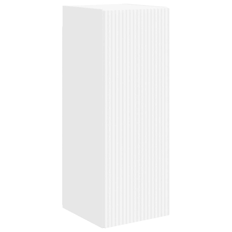 vidaXL TV Cabinet Set Wall-mounted 2 pcs White Engineered Wood