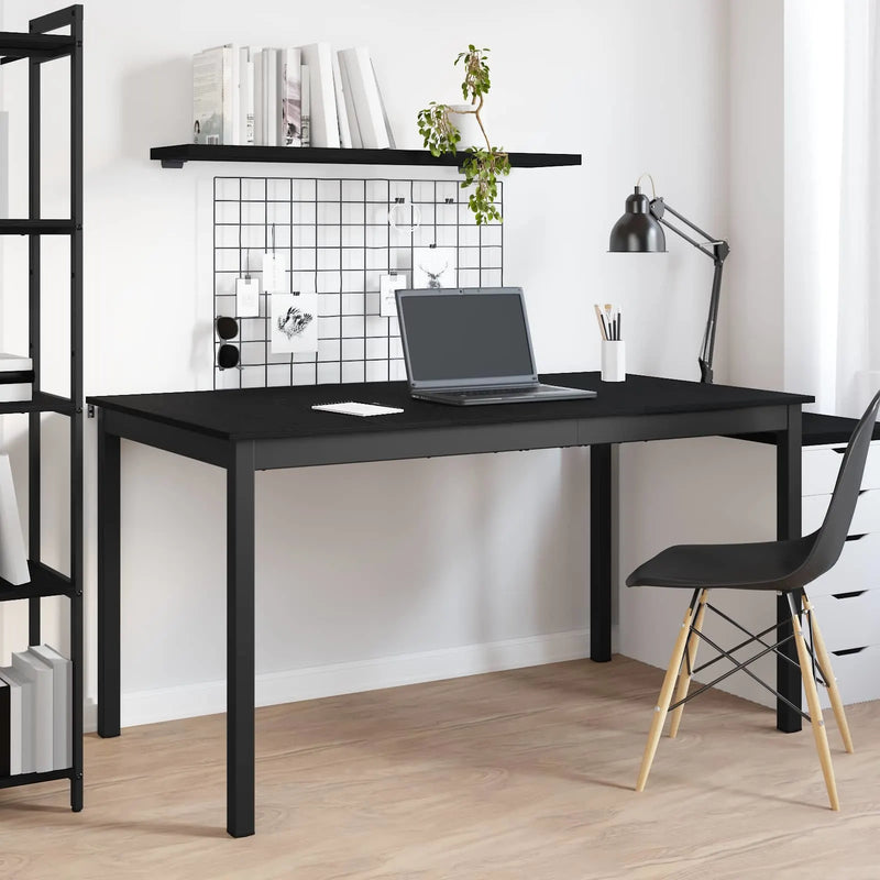 Dining Tables 140 x 80 x 75 cm Engineered Wood Black Oak