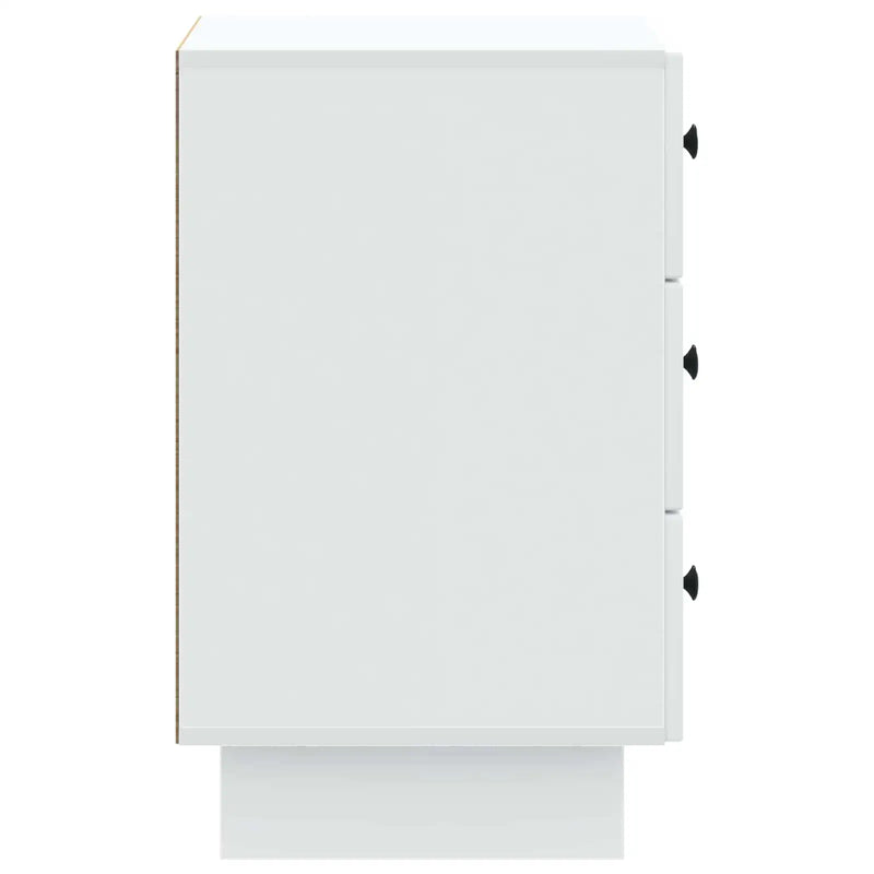 Bedside Cabinet White 43 x 41 x 66.5 cm Engineered Wood