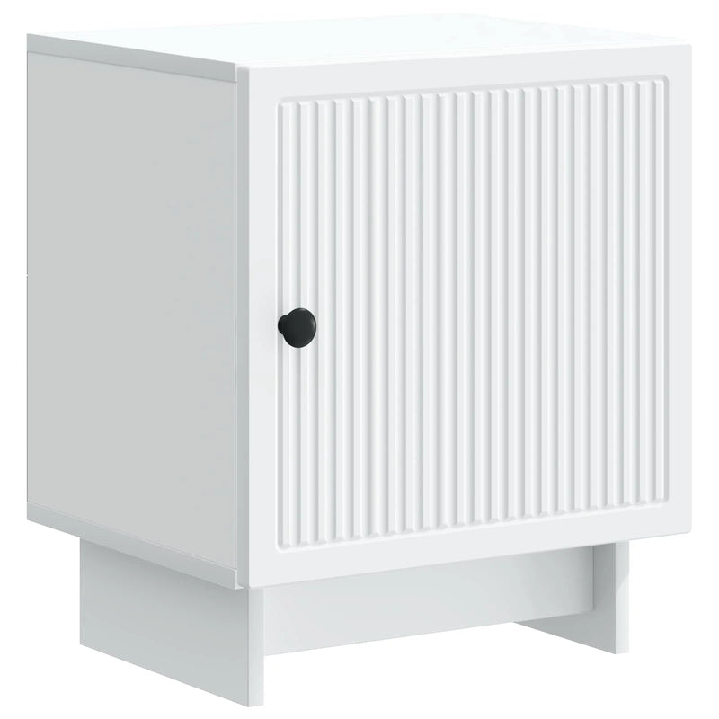 Bedside Cabinet White 43 x 34.5 x 50 cm Engineered Wood
