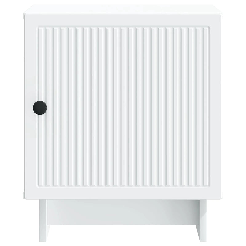 Bedside Cabinet White 43 x 34.5 x 50 cm Engineered Wood