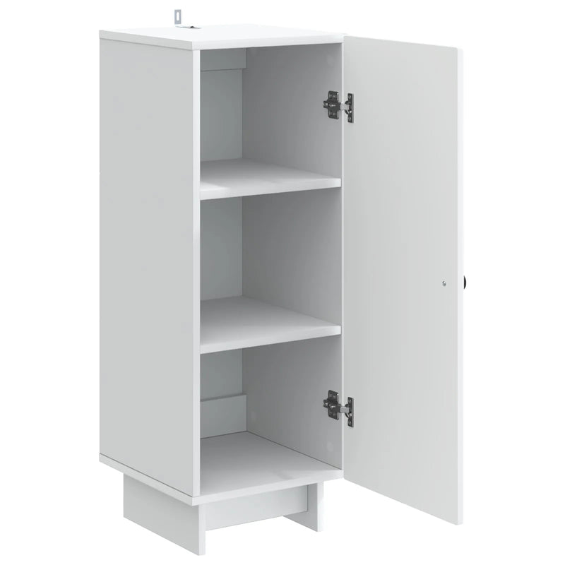 Cabinet White 33 x 34.5 x 90 cm Engineered Wood