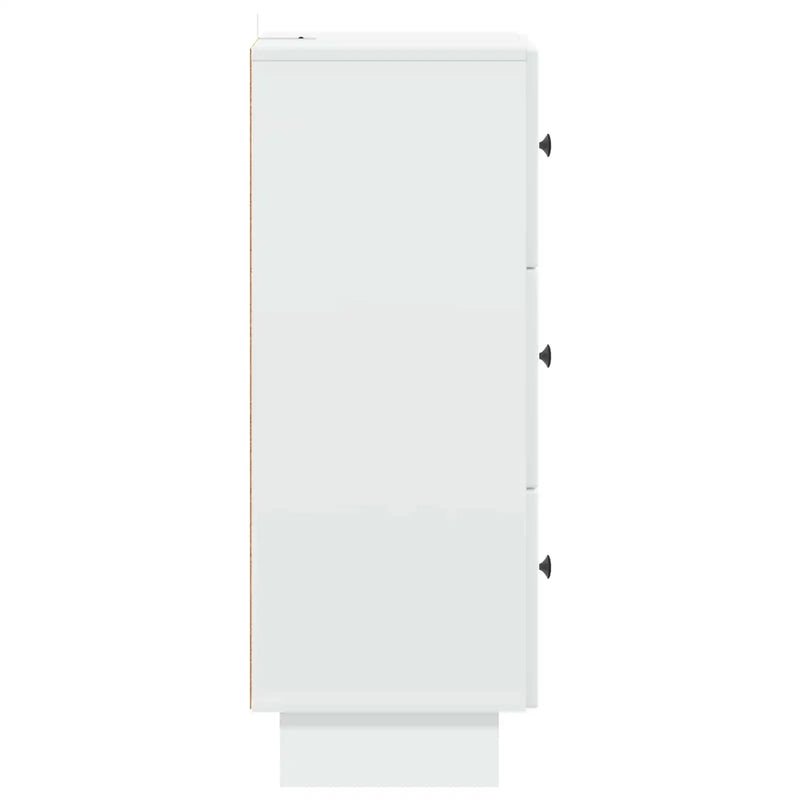 Drawer Cabinet White 33 x 34.5 x 90 cm Engineered Wood