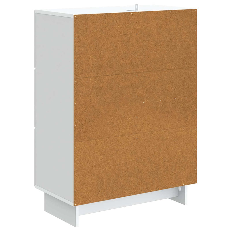 Sideboard with Drawer White 66 x 34.5 x 90 cm Engineered Wood