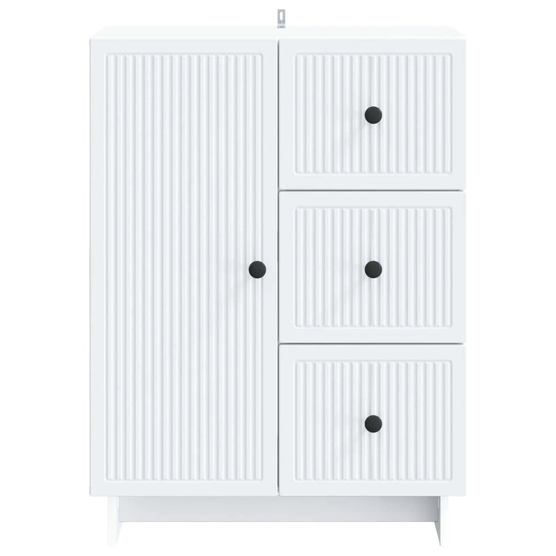 Sideboard with Drawer White 66 x 34.5 x 90 cm Engineered Wood