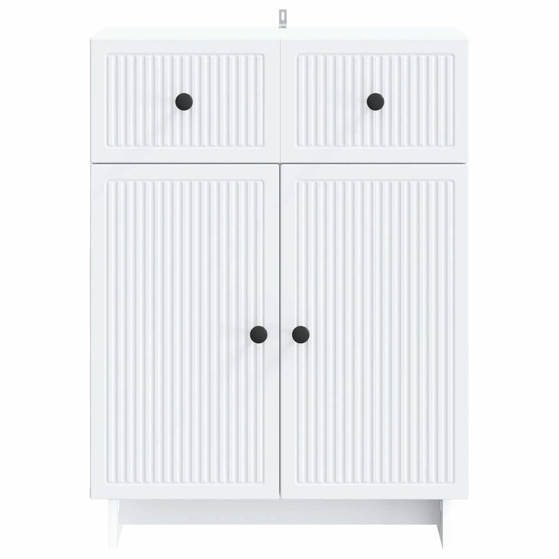 Sideboard with Drawer White 66 x 34.5 x 90 cm Engineered Wood