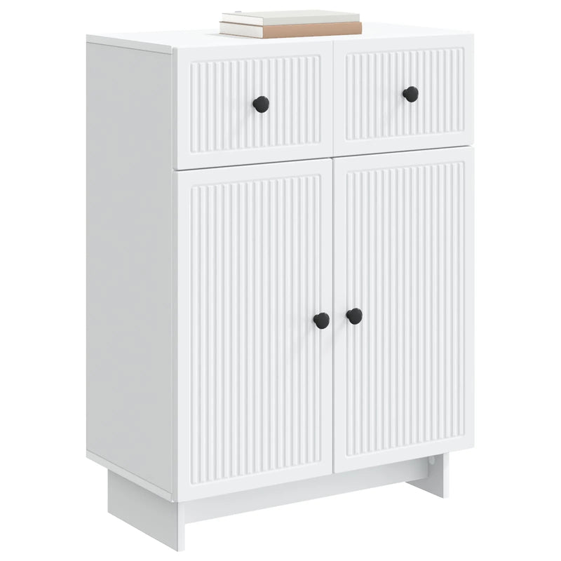 Sideboard with Drawer White 66 x 34.5 x 90 cm Engineered Wood