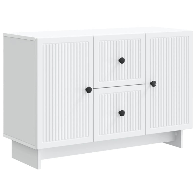 Sideboard with Drawer White 89 x 34.5 x 60 cm Engineered Wood