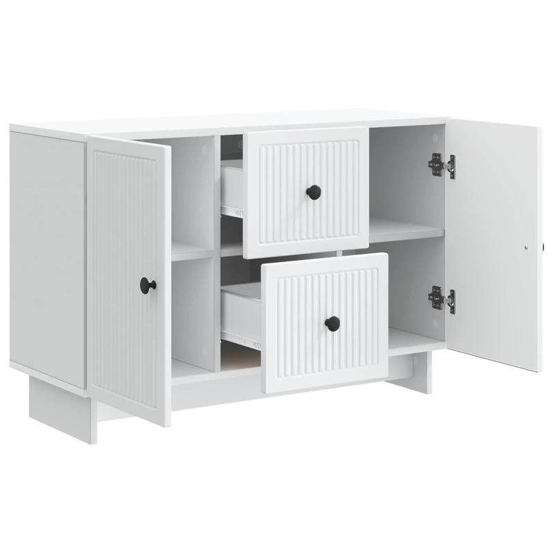 Sideboard with Drawer White 89 x 34.5 x 60 cm Engineered Wood
