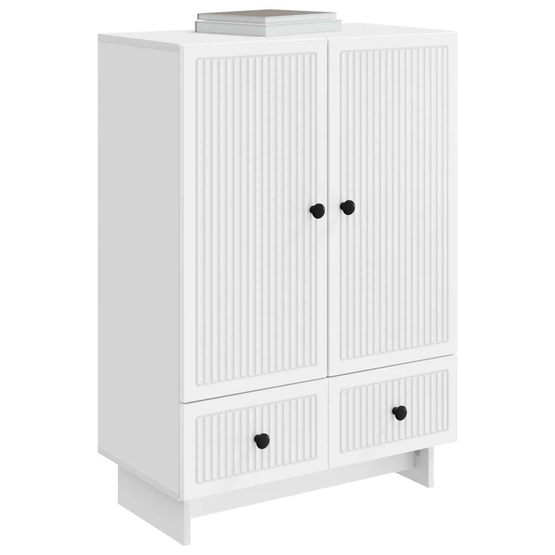 Sideboard White 66 x 34.5 x 95 cm Engineered Wood