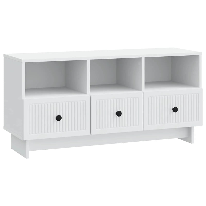 TV Cabinet with Drawer White 102 x 34.5 x 50 cm Engineered Wood