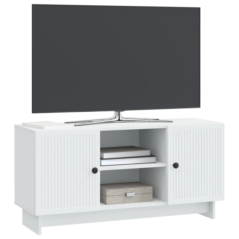 TV Cabinet White 102 x 34.5 x 50 cm Engineered Wood