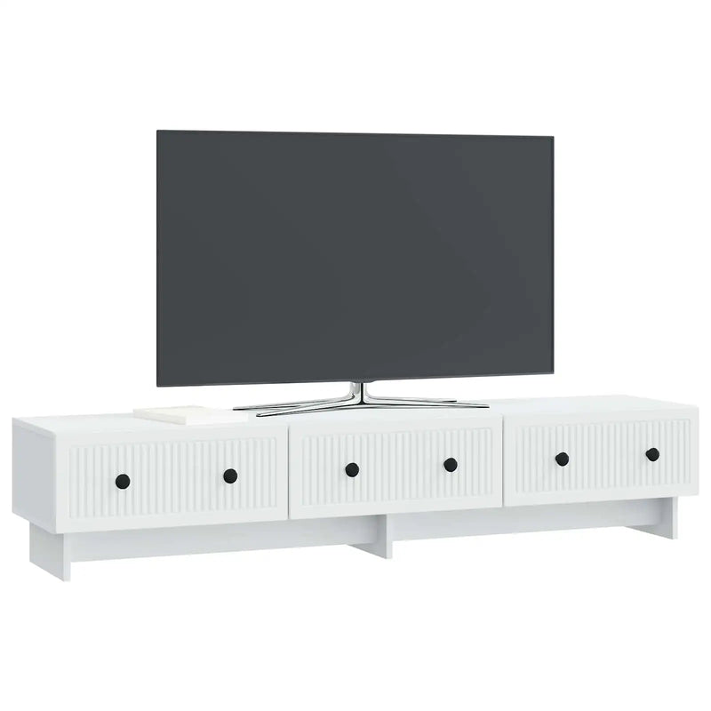 TV Cabinet with Drawer White 147 x 34.5 x 30 cm Engineered Wood