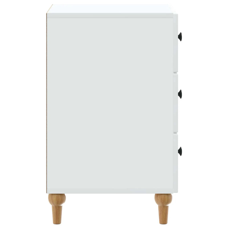 Bedside Cabinet White 43x 41 x 66.5 cm Engineered Wood