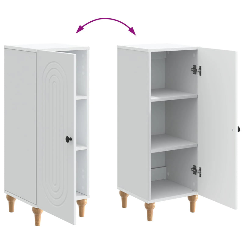 Sideboard White 33 x 34.5 x 90 cm Engineered Wood