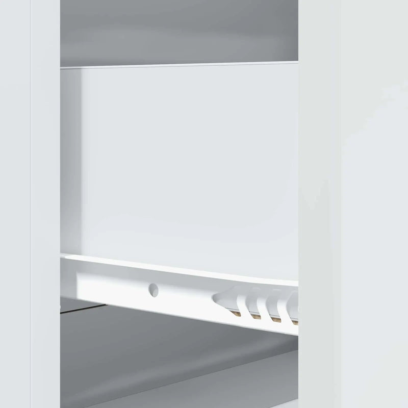 Drawer Cabinet White 66 x 34.5 x 90 cm Engineered Wood