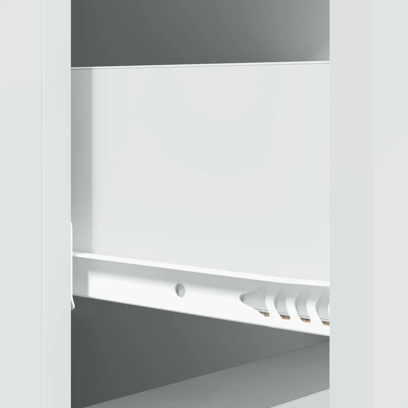 Drawer Cabinet White 33 x 34.5 x 90 cm Engineered Wood