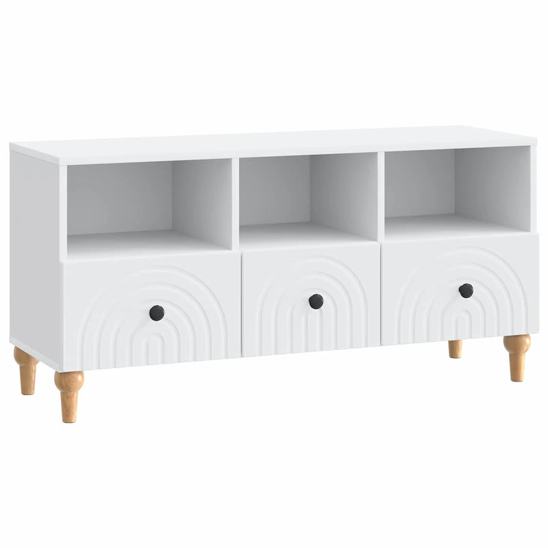 TV Cabinet White 102 x 34.5 x 50 cm Engineered Wood