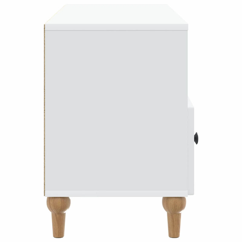 TV Cabinet White 102 x 34.5 x 50 cm Engineered Wood