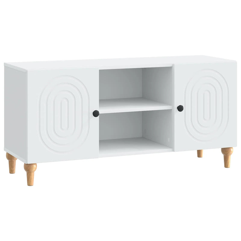 TV Cabinet White 102 x 34.5 x 50 cm Engineered Wood