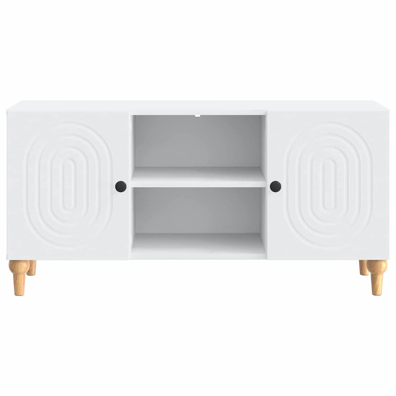 TV Cabinet White 102 x 34.5 x 50 cm Engineered Wood