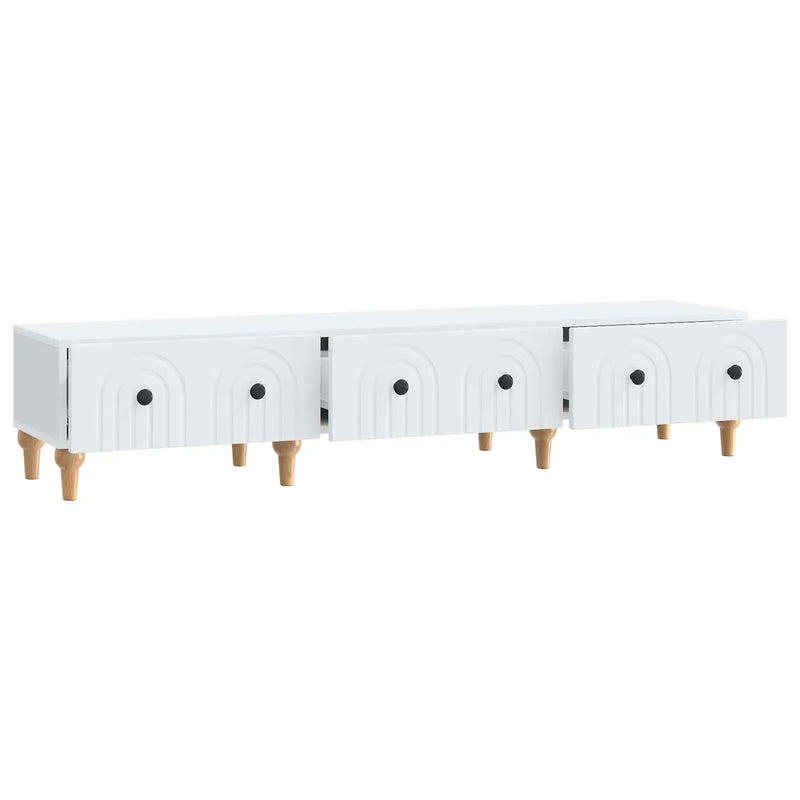 TV Cabinet with Drawer White 147 x 34.5 x 30 cm Engineered Wood