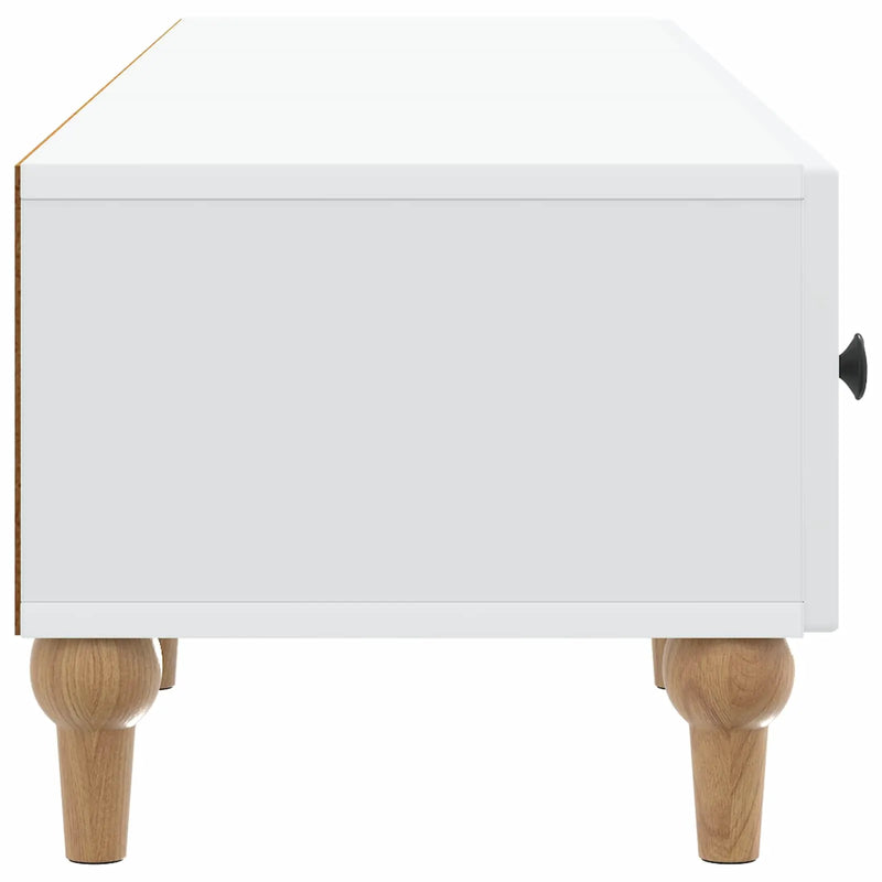 TV Cabinet with Drawer White 147 x 34.5 x 30 cm Engineered Wood