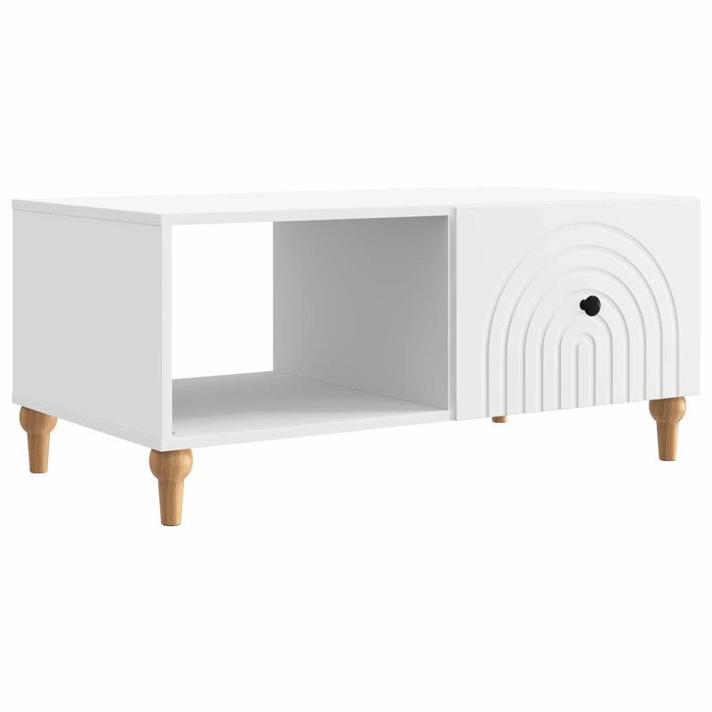 Coffee Table White 90 x 50 x 40 cm Engineered Wood