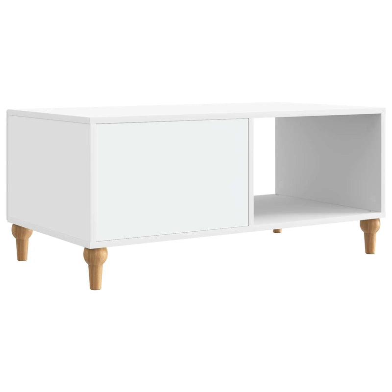 Coffee Table White 90 x 50 x 40 cm Engineered Wood