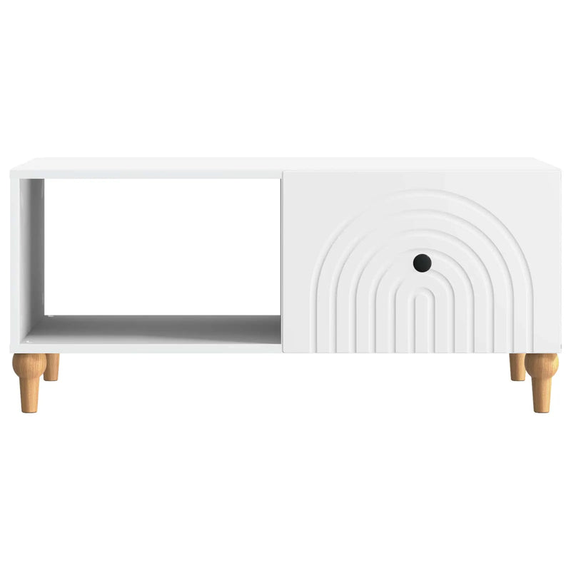 Coffee Table White 90 x 50 x 40 cm Engineered Wood